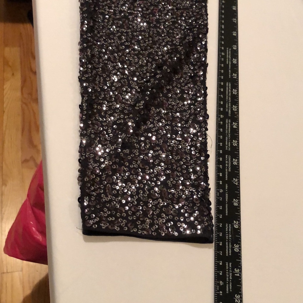 Express size Large Black sequin pull on legging r… - image 16